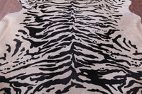 Thumbnail for Tiger Animal Print Natural Cowhide Rug - X-Large 7' 5