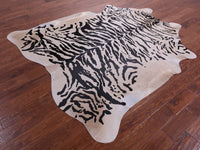 Thumbnail for Tiger Animal Print Natural Cowhide Rug - X-Large 7' 5