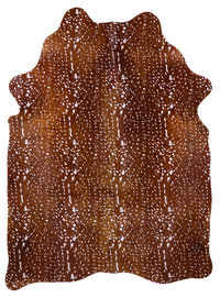 Thumbnail for Gazelle Deer Animal Print Natural Cowhide Rug - XX-Large 7' 10