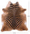 Zebra Animal Print Natural Cowhide Rug - XX-Large 8' 0"H x 6' 10"W