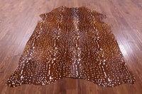 Thumbnail for Gazelle Deer Animal Print Natural Cowhide Rug - XX-Large 8' 0