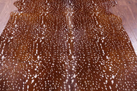 Thumbnail for Gazelle Deer Animal Print Natural Cowhide Rug - XX-Large 8' 0