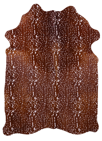 Thumbnail for Gazelle Deer Animal Print Natural Cowhide Rug - XX-Large 8' 0