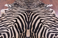 Thumbnail for Zebra Animal Print Natural Cowhide Rug - XX-Large 7' 9