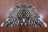 Thumbnail for Zebra Animal Print Natural Cowhide Rug - X-Large 7' 6