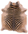 Zebra Animal Print Natural Cowhide Rug - XX-Large 7' 8"H x 6' 6"W