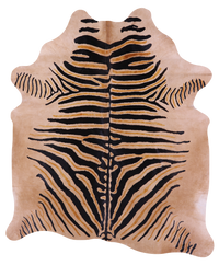 Thumbnail for Zebra Animal Print Natural Cowhide Rug - XX-Large 7' 8