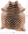 Zebra Animal Print Natural Cowhide Rug - XX-Large 7' 8"H x 6' 6"W