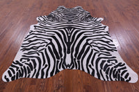 Thumbnail for Zebra Animal Print Natural Cowhide Rug - X-Large 7' 7