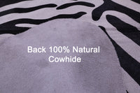 Thumbnail for Zebra Animal Print Natural Cowhide Rug - X-Large 7' 7