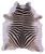 Zebra Animal Print Natural Cowhide Rug - XX-Large 8' 0"H x 6' 8"W
