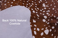 Thumbnail for Gazelle Deer Animal Print Natural Cowhide Rug - X-Large 7' 2