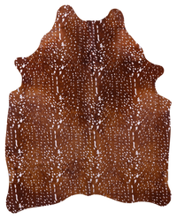 Thumbnail for Gazelle Deer Animal Print Natural Cowhide Rug - X-Large 7' 2