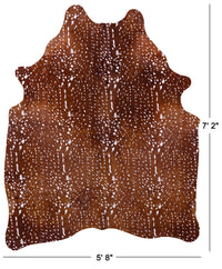 Thumbnail for Gazelle Deer Animal Print Natural Cowhide Rug - X-Large 7' 2