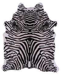 Thumbnail for Zebra Animal Print Natural Cowhide Rug - XX-Large 7' 8