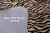 Tiger Animal Print Natural Cowhide Rug - X-Large 7' 4"H x 6' 0"W