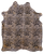 Tiger Animal Print Natural Cowhide Rug - X-Large 7' 4"H x 6' 0"W