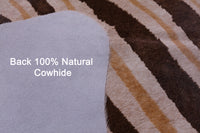 Thumbnail for Zebra Animal Print Natural Cowhide Rug - X-Large 7' 4