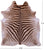 Zebra Animal Print Natural Cowhide Rug - X-Large 7' 4"H x 6' 6"W