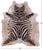 Zebra Animal Print Natural Cowhide Rug - XX-Large 7' 9"H x 6' 6"W