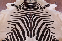 Thumbnail for Zebra Animal Print Natural Cowhide Rug - XX-Large 7' 9