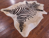 Thumbnail for Zebra Animal Print Natural Cowhide Rug - XX-Large 7' 9