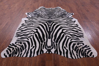 Thumbnail for Zebra Animal Print Natural Cowhide Rug - XX-Large 7' 10
