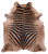 Zebra Animal Print Natural Cowhide Rug - XX-Large 7' 9"H x 6' 8"W