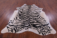 Thumbnail for Tiger Animal Print Natural Cowhide Rug - X-Large 7' 1