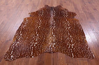 Thumbnail for Gazelle Deer Animal Print Natural Cowhide Rug - X-Large 7' 2
