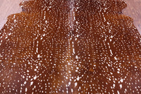 Thumbnail for Gazelle Deer Animal Print Natural Cowhide Rug - X-Large 7' 2