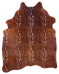 Thumbnail for Gazelle Deer Animal Print Natural Cowhide Rug - X-Large 7' 2