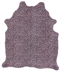 Thumbnail for Leopard Animal Print Natural Cowhide Rug - Medium 6' 3
