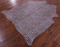 Thumbnail for Leopard Animal Print Natural Cowhide Rug - Medium 6' 3