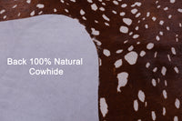 Thumbnail for Gazelle Deer Animal Print Natural Cowhide Rug - XX-Large 7' 8