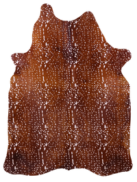 Thumbnail for Gazelle Deer Animal Print Natural Cowhide Rug - XX-Large 7' 8