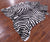 Zebra Animal Print Natural Cowhide Rug - X-Large 7' 1"H x 6' 2"W