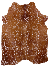 Thumbnail for Gazelle Deer Animal Print Natural Cowhide Rug - XX-Large 7' 10