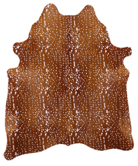 Thumbnail for Gazelle Deer Animal Print Natural Cowhide Rug - X-Large 7' 0