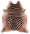 Zebra Animal Print Natural Cowhide Rug - XX-Large 7' 9"H x 6' 7"W