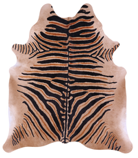 Thumbnail for Zebra Animal Print Natural Cowhide Rug - XX-Large 7' 9