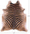 Zebra Animal Print Natural Cowhide Rug - XX-Large 7' 9"H x 6' 7"W