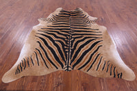 Thumbnail for Zebra Animal Print Natural Cowhide Rug - XX-Large 7' 9