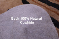 Thumbnail for Zebra Animal Print Natural Cowhide Rug - XX-Large 7' 9