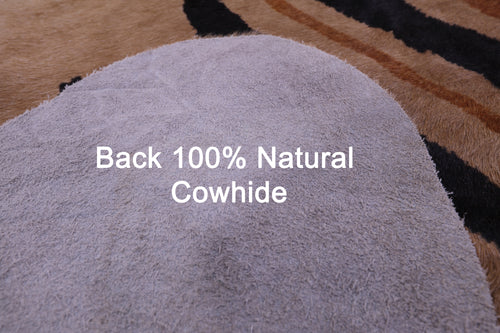 Zebra Animal Print Natural Cowhide Rug - XX-Large 7' 9