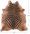 Zebra Animal Print Natural Cowhide Rug - XX-Large 7' 10"H x 6' 10"W