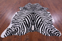 Thumbnail for Zebra Animal Print Natural Cowhide Rug - XX-Large 7' 9