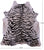 Tiger Animal Print Natural Cowhide Rug - X-Large 7' 5"H x 6' 5"W