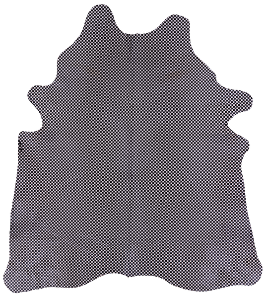 Printed Natural Cowhide Rug - X-Large 7' 4"H x 6' 5"W