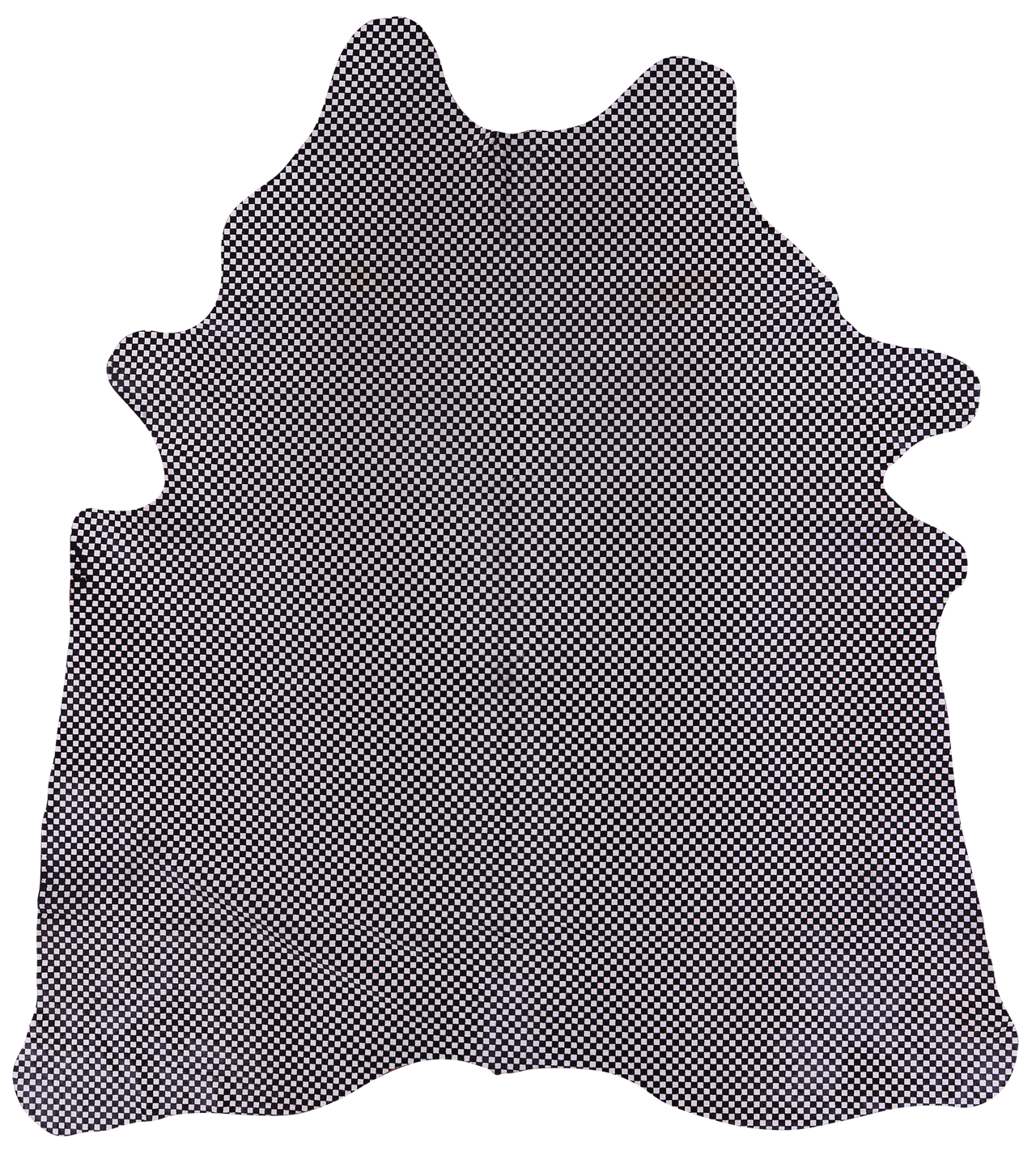 Printed Natural Cowhide Rug - X-Large 7' 4"H x 6' 5"W